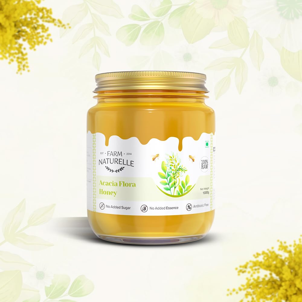 Farm Naturelle-Acacia Flower Wild Forest Honey Food Care INDIA
