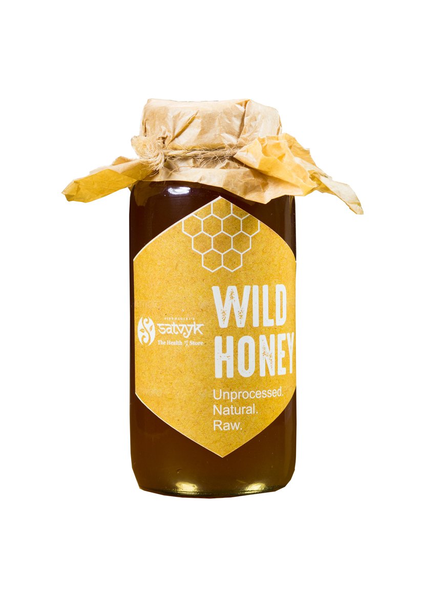 S Siddhagiri's SATVYK THE HEALTH re STORE Organic Wild Honey (1kg) Food Care INDIA