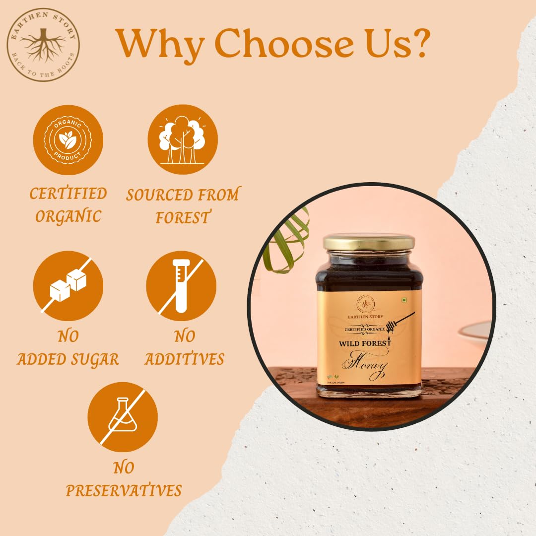 Earthen Story Certified Organic Honey 1kg Food Care INDIA