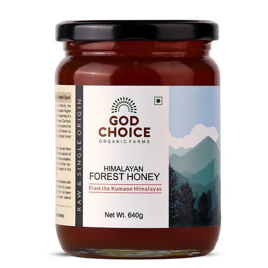 God Choice Organic Farms – 640 GM Raw Monofloral Honey Food Care INDIA