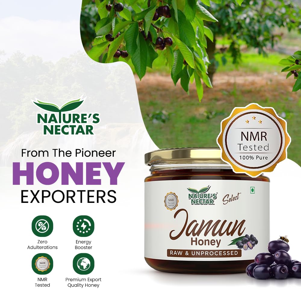 Nature's Nectar Raw Jamun Honey 400gm Food Care INDIA
