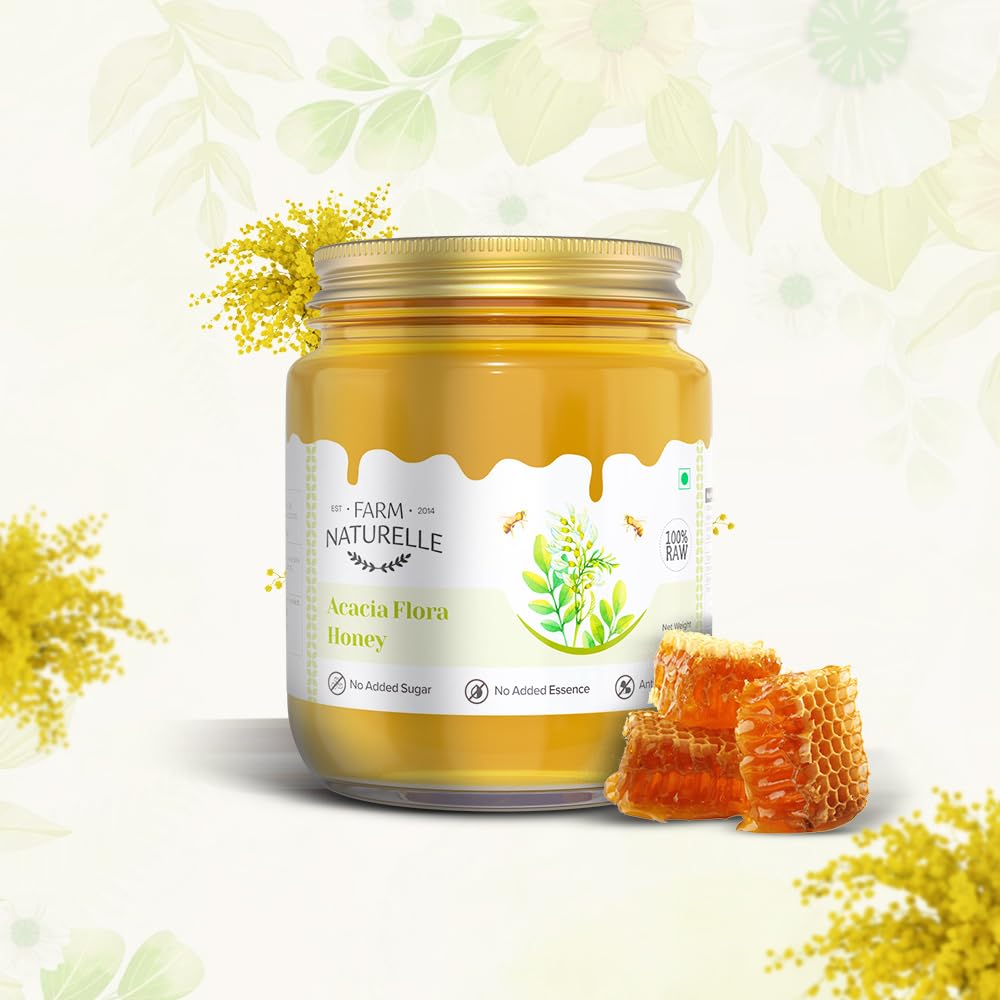 Farm Naturelle-Acacia Flower Wild Forest Honey Food Care INDIA