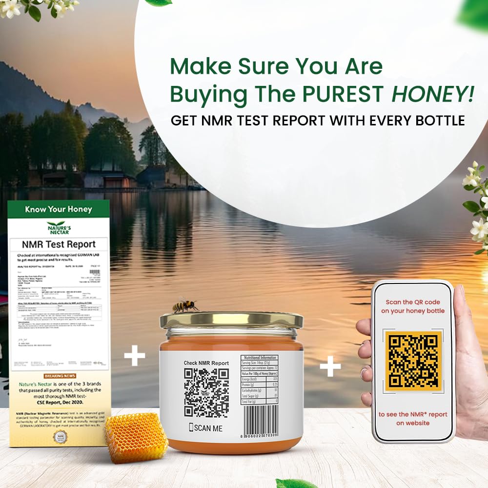 Nature's Nectar Kashmir Acacia Honey 400gm Food Care INDIA