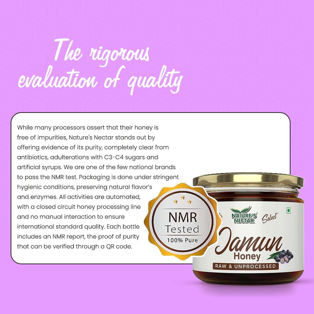 Nature's Nectar Raw Jamun Honey 400gm Food Care INDIA