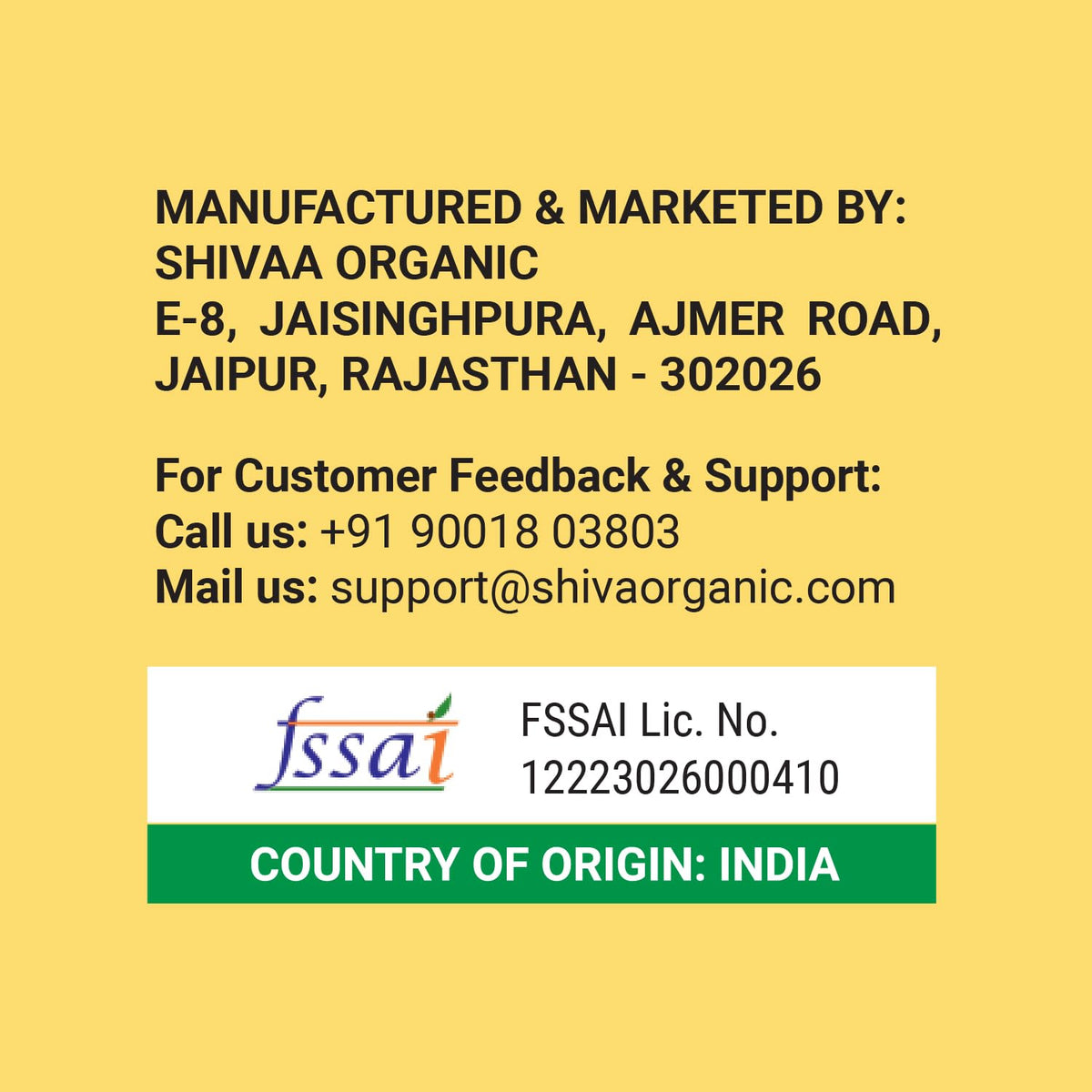 Shiva Organic Kashmiri Acacia Honey - 500g Food Care INDIA