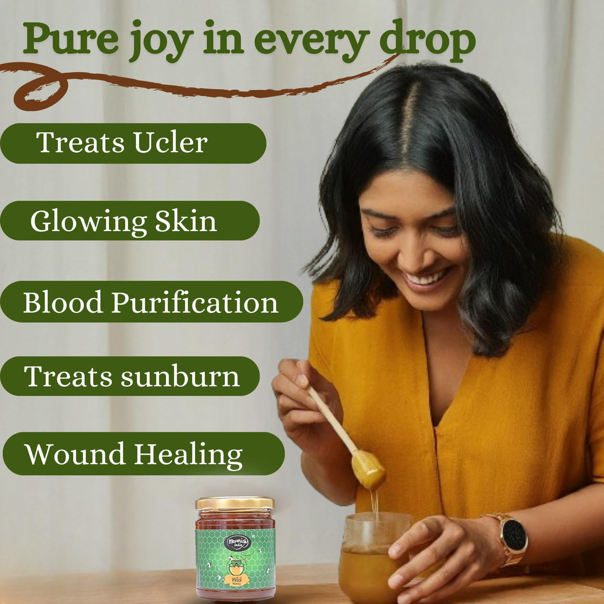 Maverick Wild Forest Honey Food Care INDIA