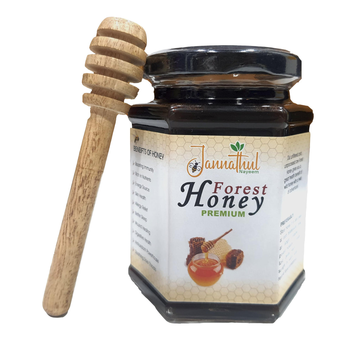 Jannathul Nayeem Pure Organic Forest Honey Food Care INDIA