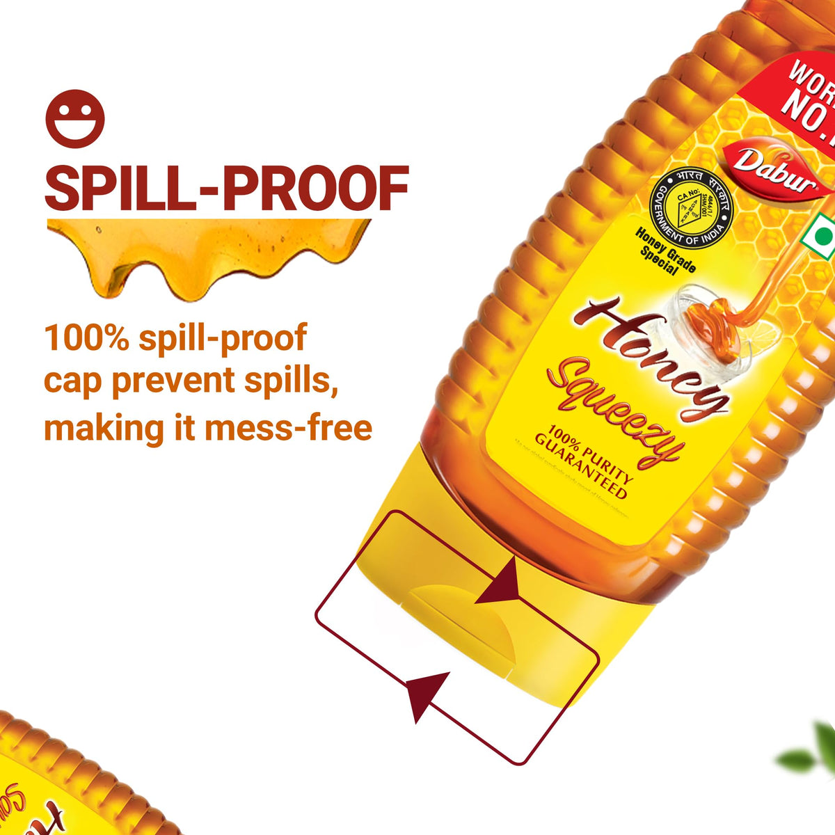 Dabur Honey Squeezy Pack 800g (400gx2, Pack of 2) Food Care INDIA