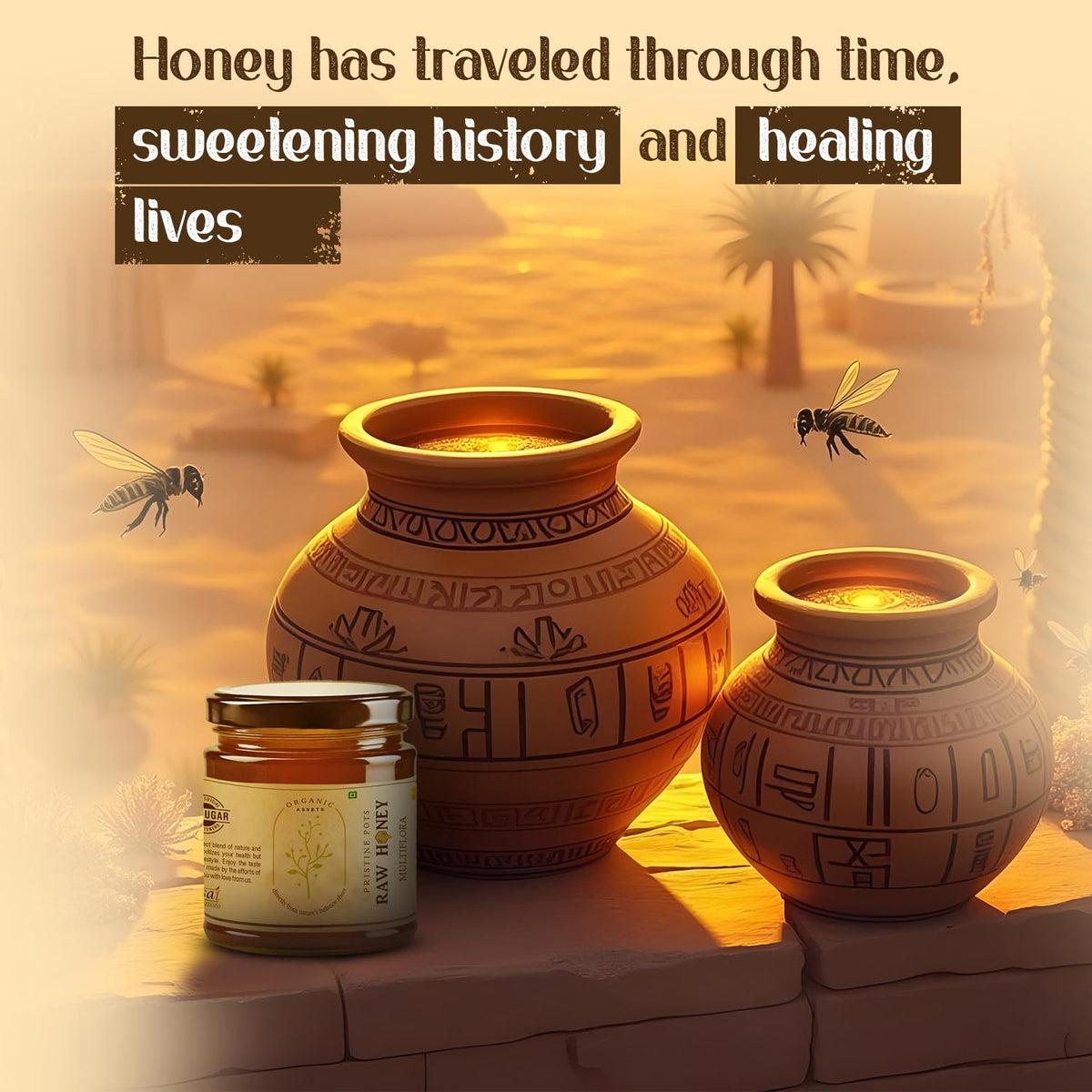 Organic Assets Pure Natural Multiflora Honey 250 gm Food Care INDIA