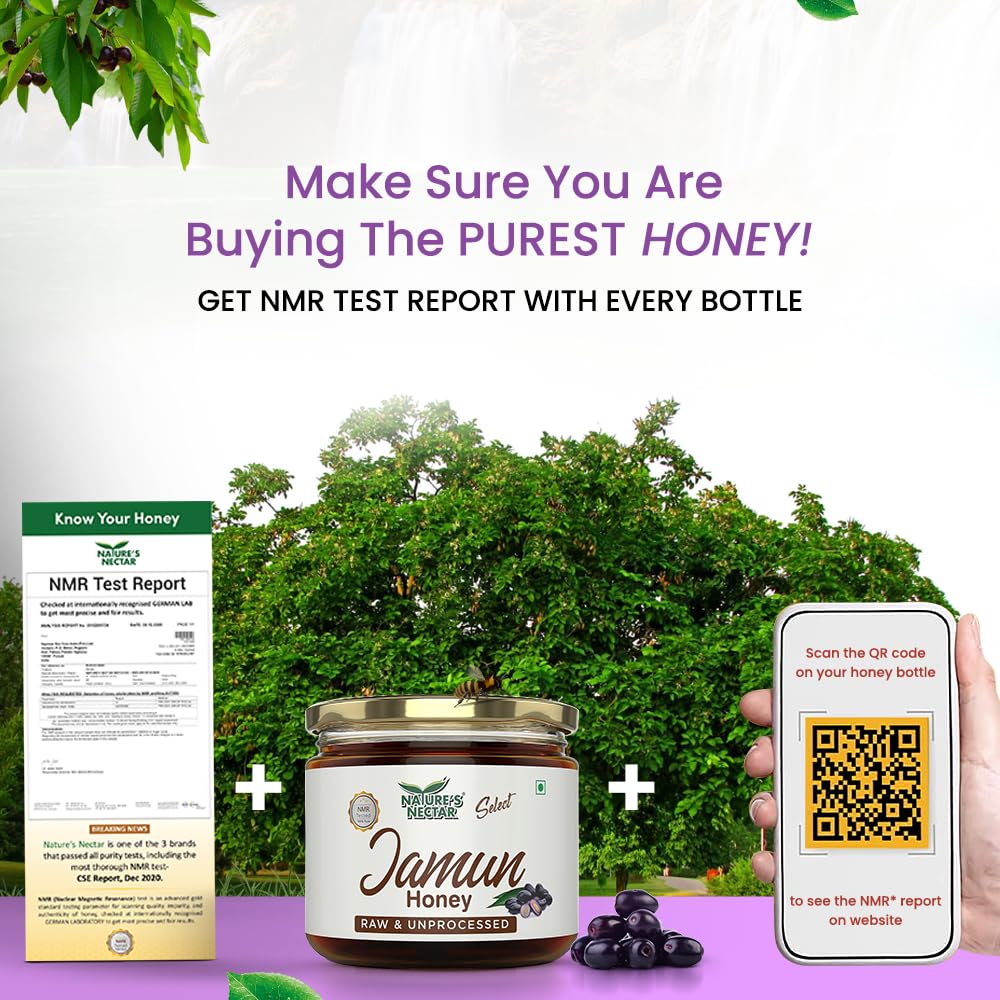 Nature's Nectar Raw Jamun Honey 400gm Food Care INDIA
