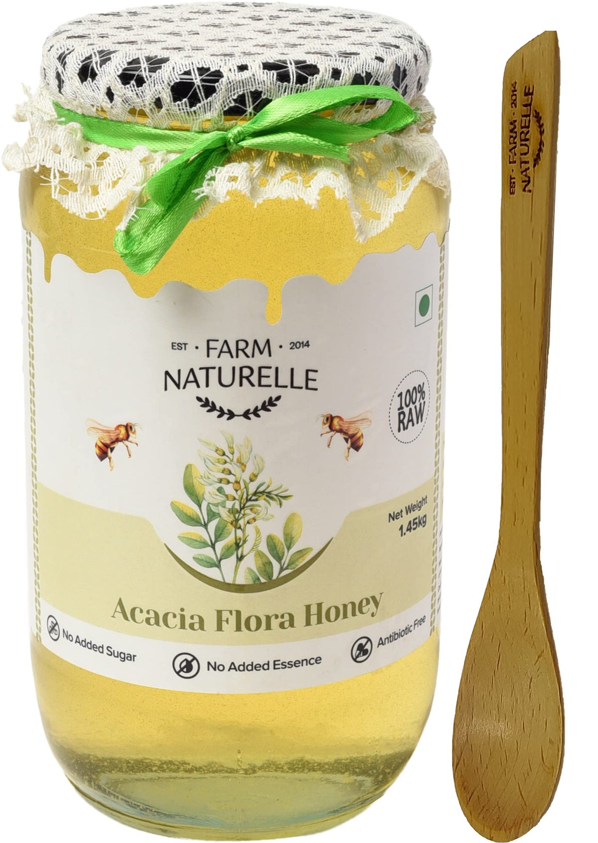 Farm Naturelle-Acacia Flower Wild Forest Honey Food Care INDIA