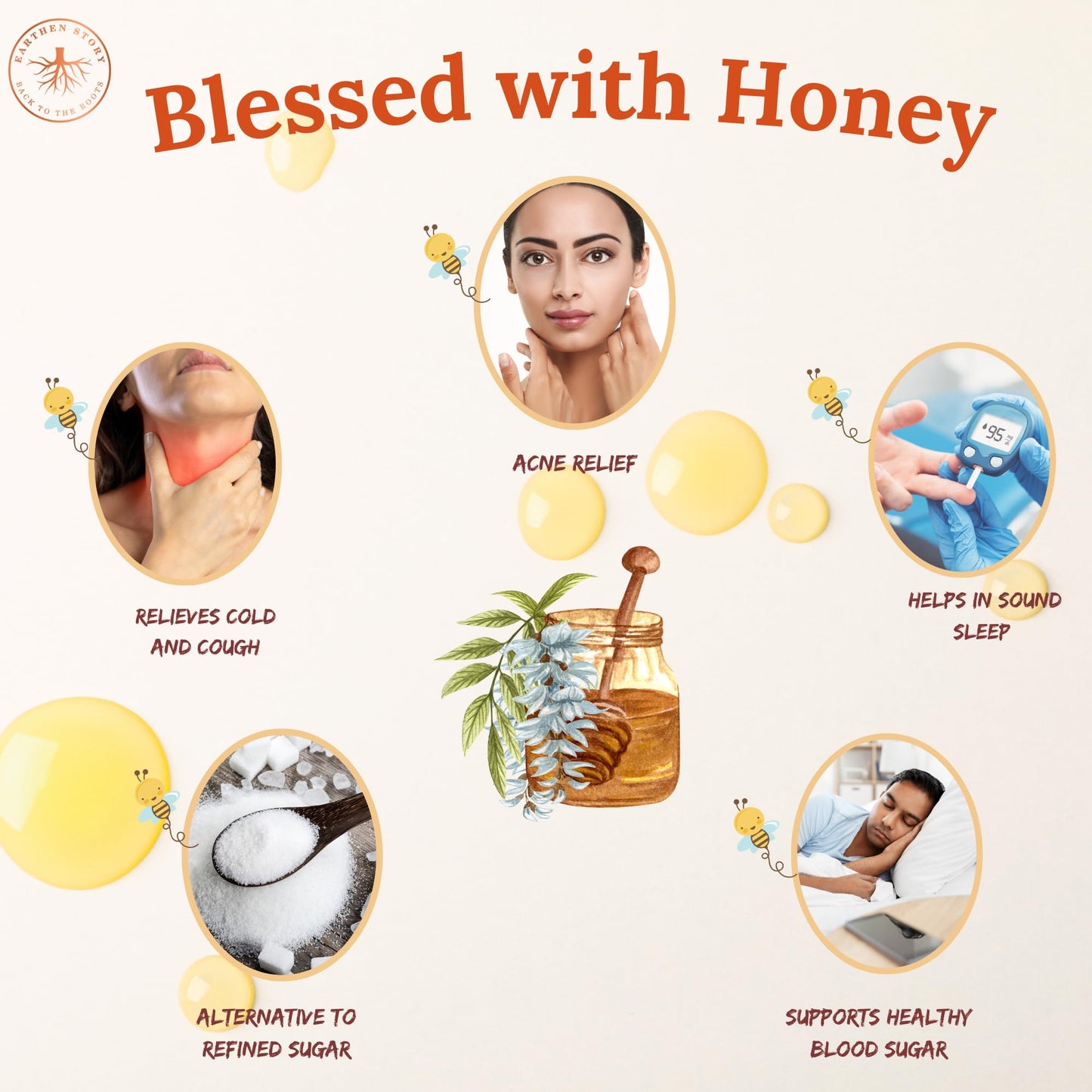 Earthen Story Certified Organic Honey 1kg Food Care INDIA