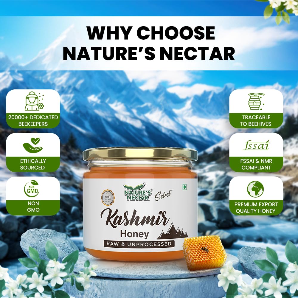 Nature's Nectar Kashmir Acacia Honey 400gm Food Care INDIA
