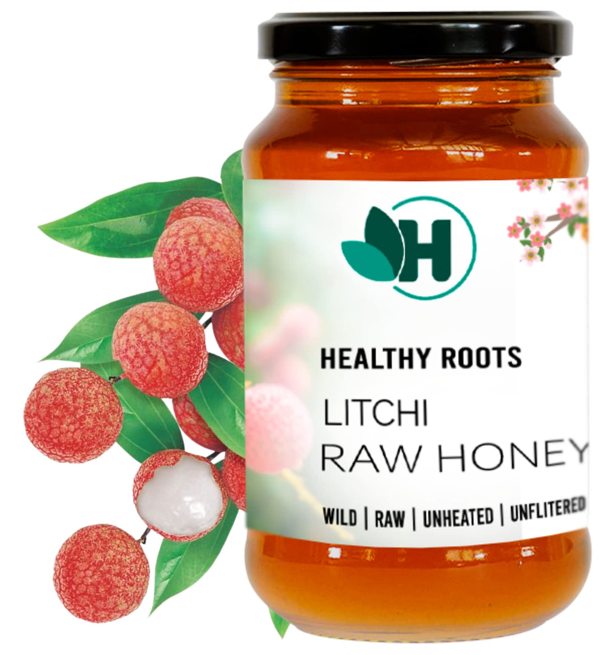Healthy roots Litchi Honey 1Kg Food Care INDIA