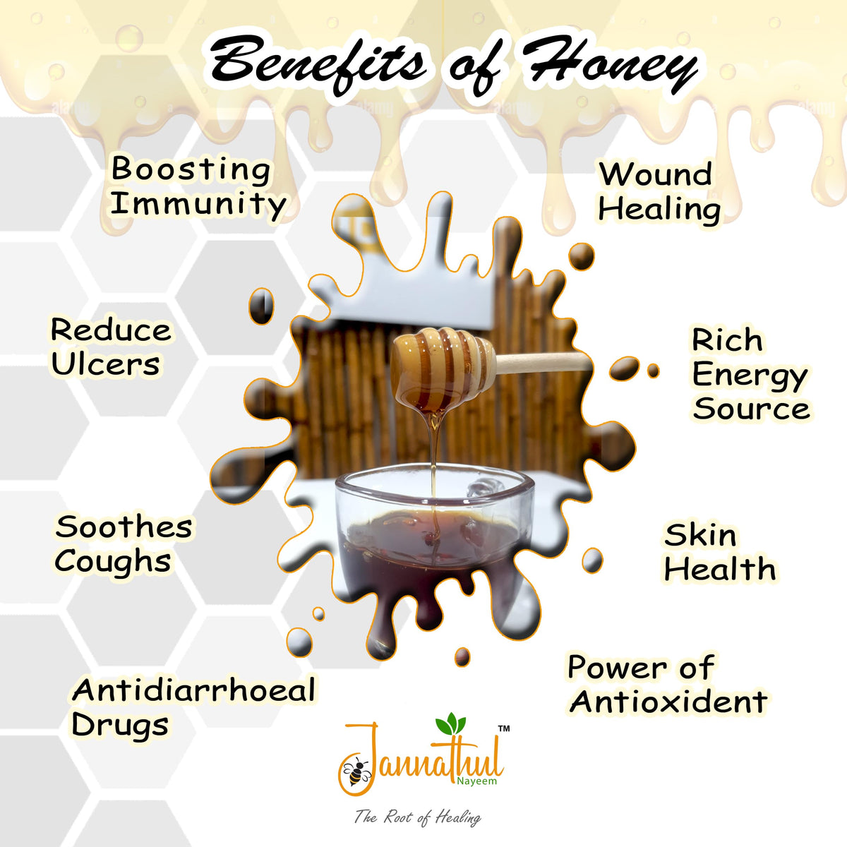 Jannathul Nayeem Pure Organic Forest Honey Food Care INDIA