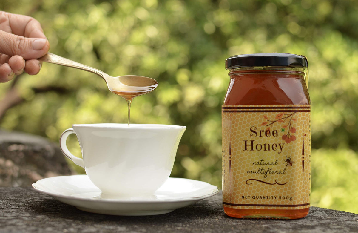Sree Honey Sree Pure Natural Forest Bee Honey, 500gm Food Care INDIA
