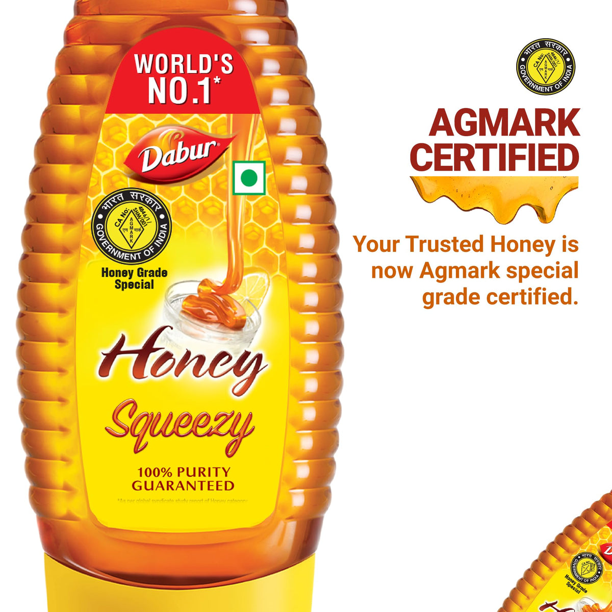 Dabur Honey Squeezy Pack 800g (400gx2, Pack of 2) Food Care INDIA
