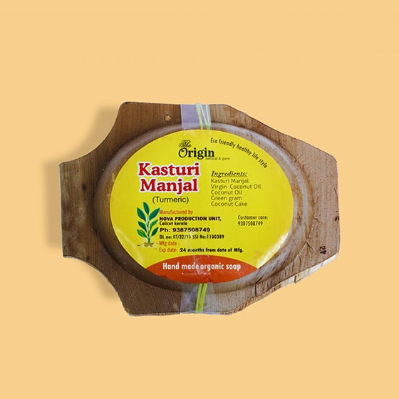 Kasturi Manjal Organic Handmade Origin Soap 150g pala Nextztore INDIA | Store