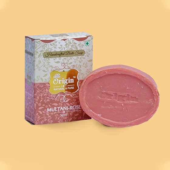 Multani Rose Organic Handmade Origin Soap 125g