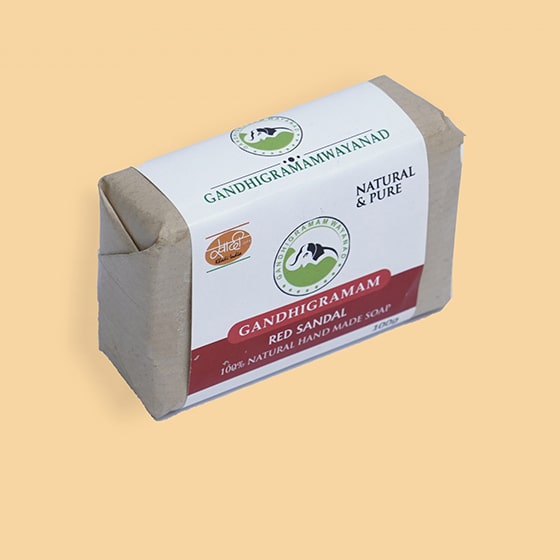 Red Sandal Organic Handmade Origin Soap 100g Nextztore INDIA | Store