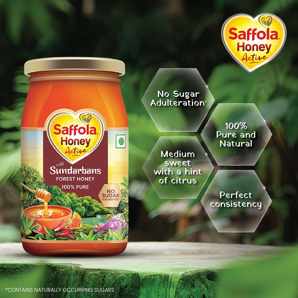 Saffola Wild Forest Honey 1kg Pack Food Care INDIA