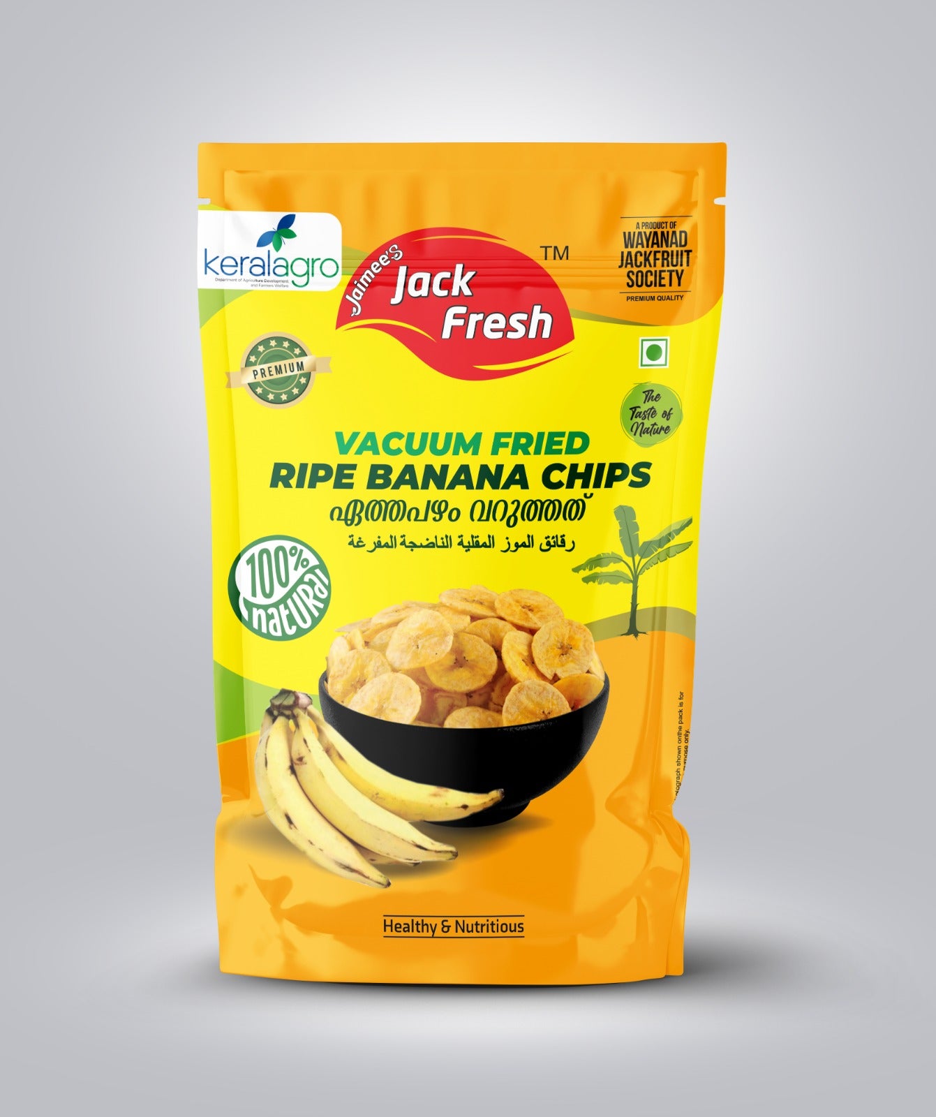 VACUUM FRIED BANANA CHIPS 140GM
