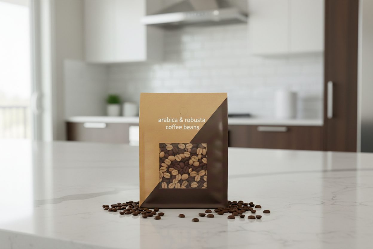 Arabica and Robusta coffee (30:70) beans 250 gm -500 gm Food Care INDIA