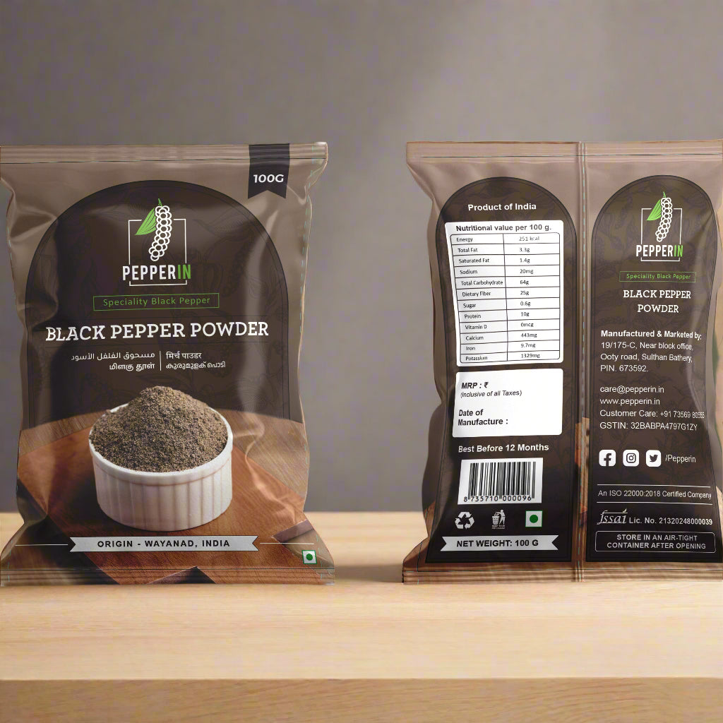 Black Pepper Powder Food Care INDIA