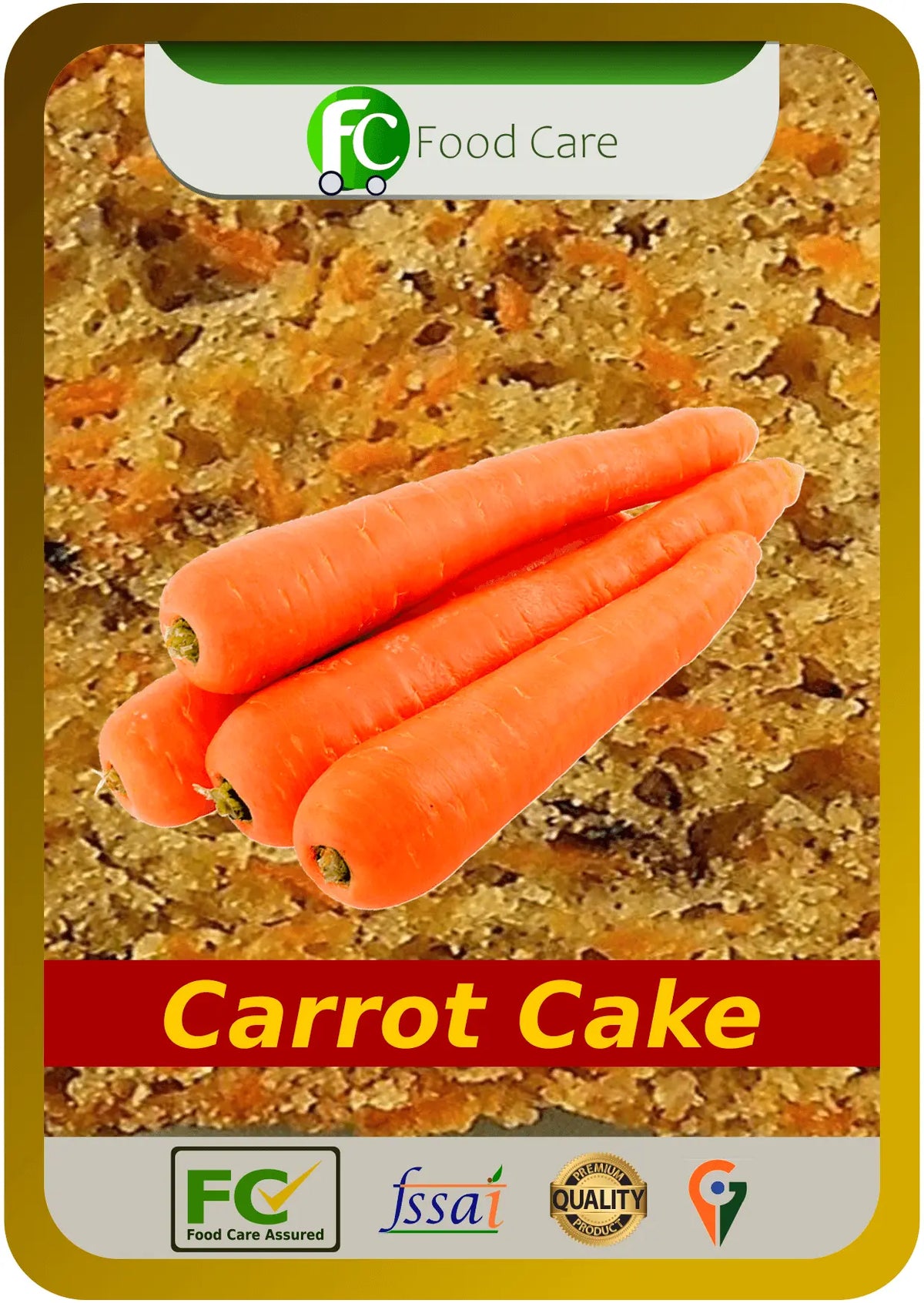 Carrot Cake 1Kg Pack Food Care INDIA