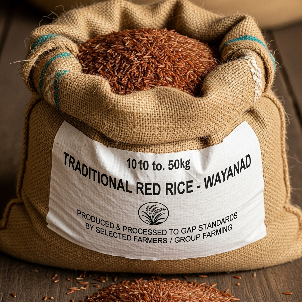 Traditional Red Rice from Wayanad 10 - 50 kg Food Care
