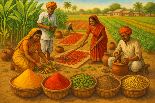 Indian Spices from Traditional Indian Farmers Agriculture