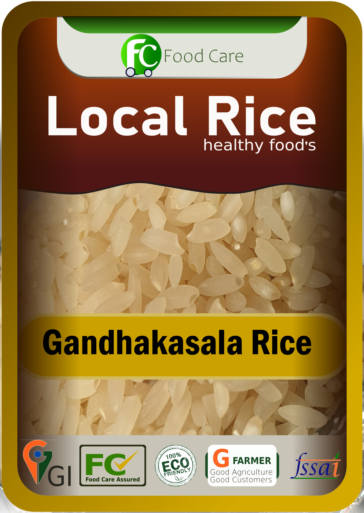 Wayanad Gandhakasala Rice 1kg
