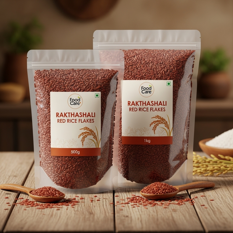 Rakthashali Red Rice Flake 500gm – Food Care INDIA