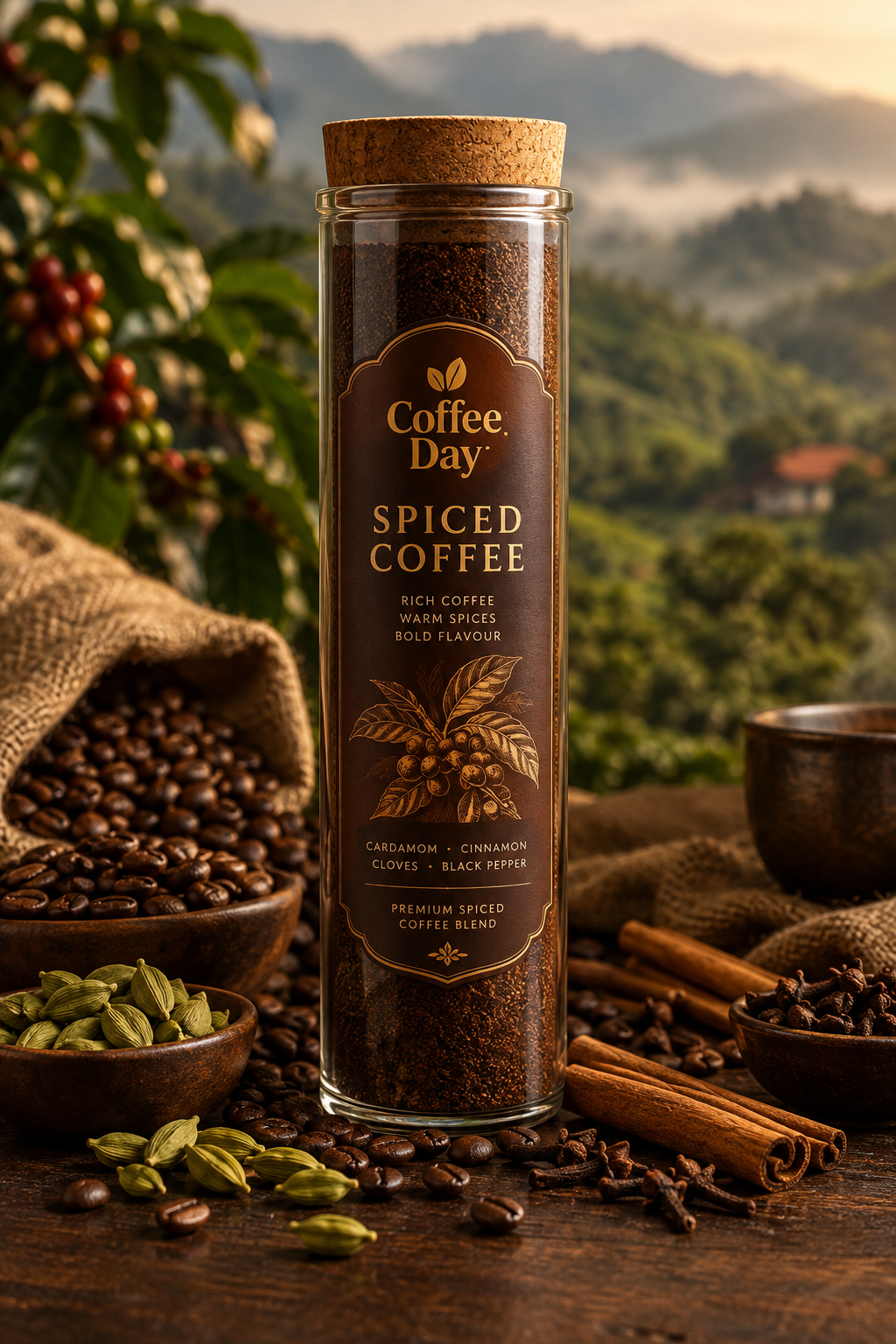 Coffee Day Spiced Coffee 250gm + 250gm Free Food Care INDIA
