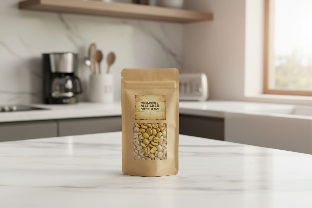 Monsooned Malabar Coffee Beans 250 gm- 500 gm Food Care INDIA