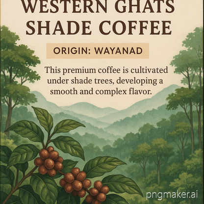 Western Ghats Shade Coffee from Wayanad - Buy 1  Get 1 FREE