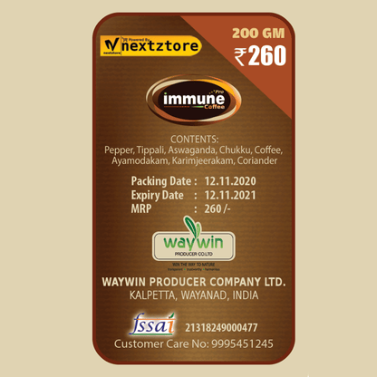 waywin Immune coffee pro  - 200 gm Pack - Food Care INDIA