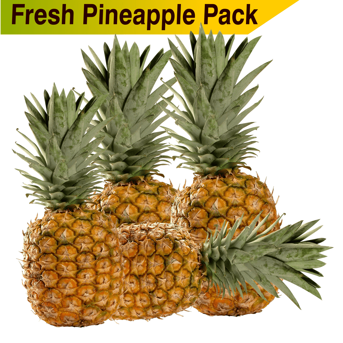 Pineapple 4 Kg Pack  All India FREE Shipping - Food Care INDIA