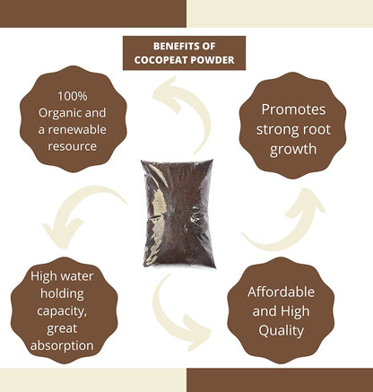 Free Seed with cocopeat Powder 1kg for Gardening