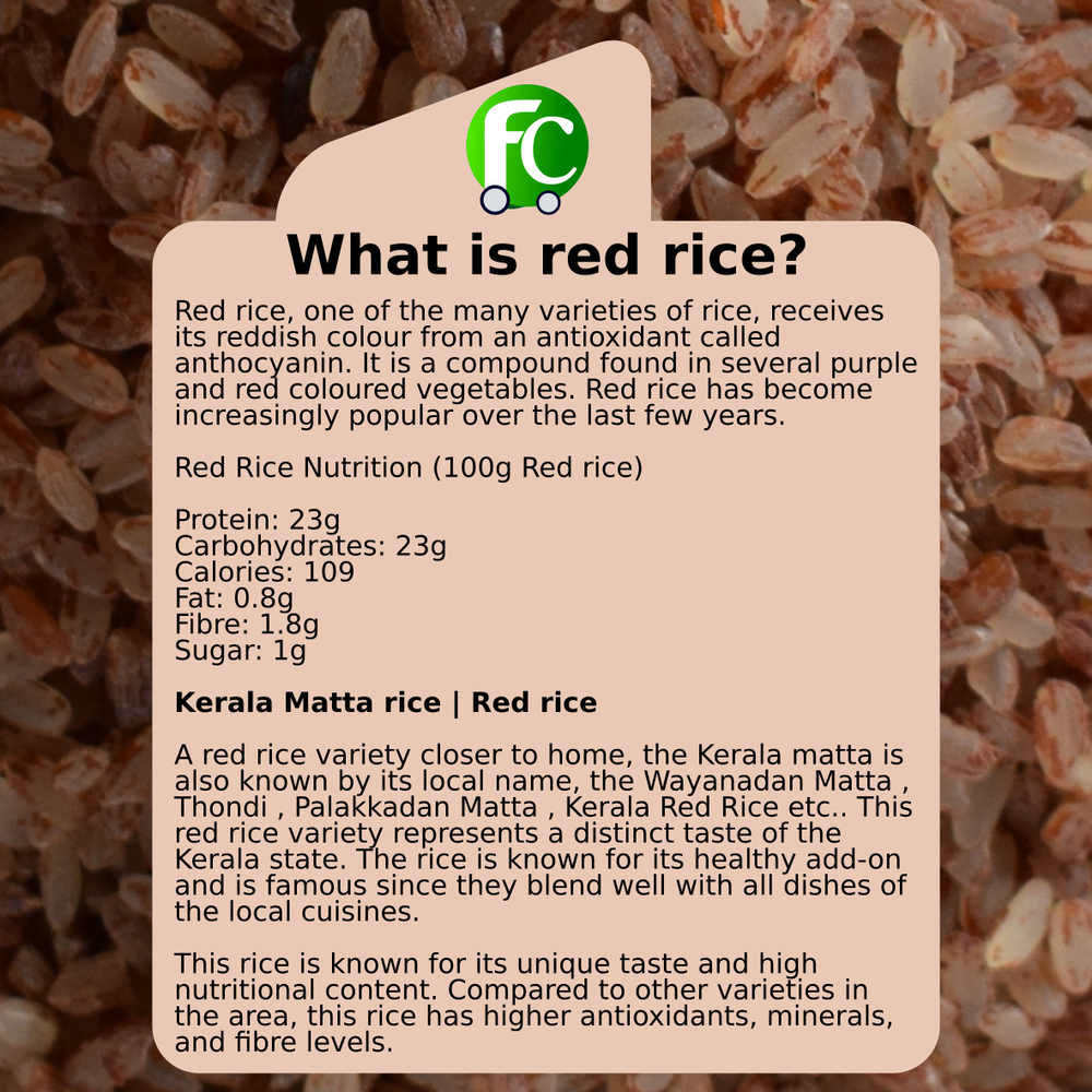 Wayanad red Rice 5 - 50 kg